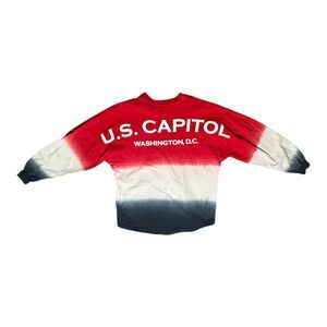 Spirit Jersey US‎ Capitol Washington DC Red White Blue Long Sleeve Shirt Size S
